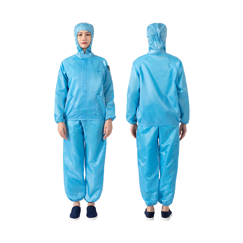 防静电带帽分体服