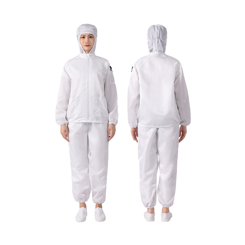 防静电带帽分体服