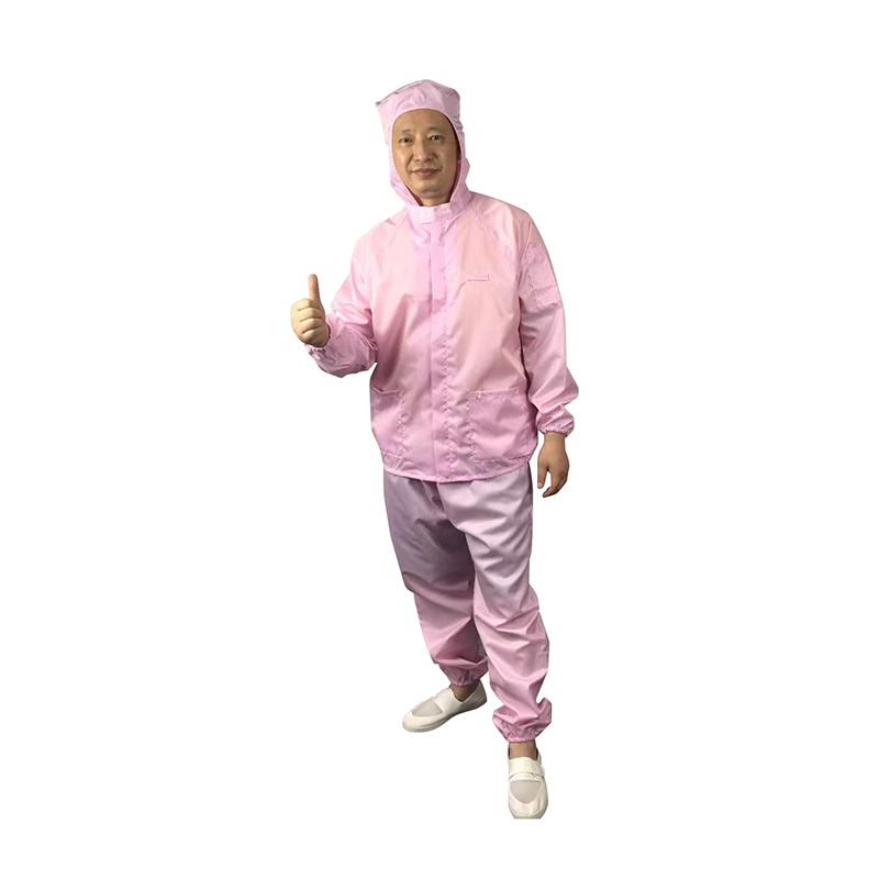 防静电带帽分体服